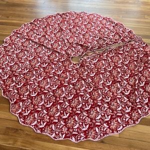 Julia Amory Rouge Chintz Christmas Tree Skirt
